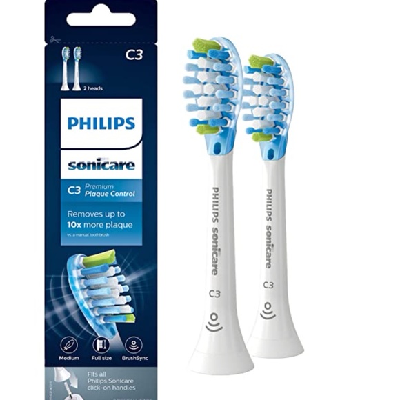 Philips Sonicare Genuine C3 Premium Plaque Control Replacement Toothbrush Heads - Picture 1 of 6